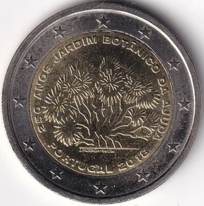 2 Euro Gedenkmünze Potugal - 2018 - "Botanischer Garten v. Ajuda" - Bild 1 von 2