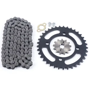 420 Chain and Front Rear Sprocket For ATV Dirt Pit Bike Go Kart SSR 110cc,125cc - Foto 1 di 12