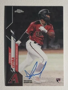 2020 Topps Chrome Domingo Leyba RC Autograph Diamondbacks Auto Card - Bild 1 von 2