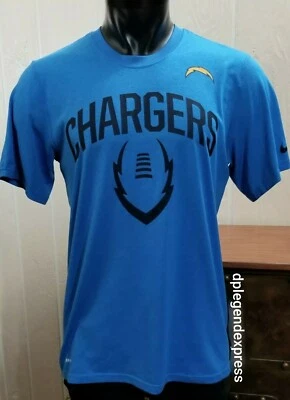 Chargers Лос-Анджелес NIKE команды одежда футбол синий Sportswear рубашка Топ M - Изображение 1 из 4