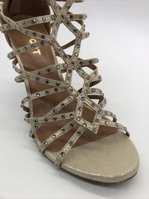 Tacones Report para mujer con estrás dorados brillantes talla 10 Foto 1 de 4