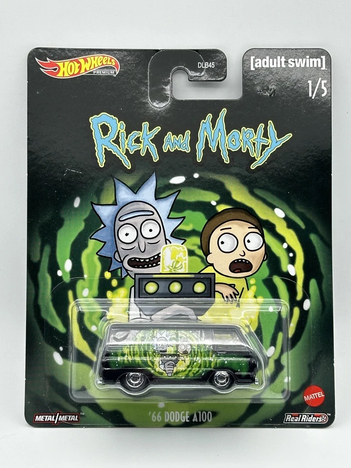 Hot Wheels Rick and Morty 66 Dodge A100 Black Pop Culture 2020