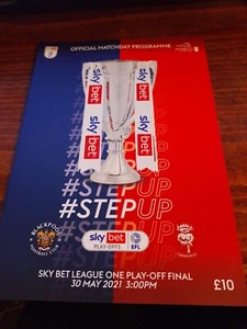BLACKPOOL V LINCOLN CITY - 2021 LEAGUE ONE PLAY-OFF FINAL - MINT PROGRAMME - Picture 1 of 4
