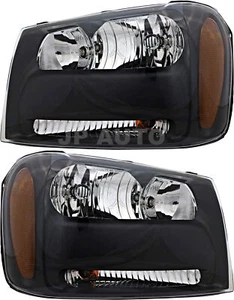 For 2006-2009 Chevrolet Trailblazer Headlight Halogen Set Pair - Picture 1 of 10