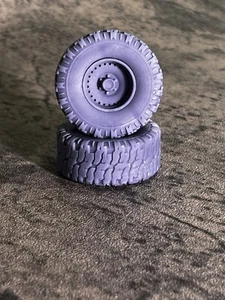 Resin 1/24 Scale “Super Swamper” StyleOff-Road model car wheels, 1/24 1/25 Truck - Picture 1 of 9