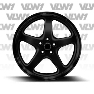 WALKINSHAW STYLE 20inch wheels only to fit most Holden 20X8.5 20X9.5 FULL BLACK - Picture 1 of 5