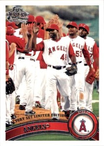 2011 Topps DIAMOND ANNIVERSARY LIMITED EDITION #49 Los Angeles Angels TEAM