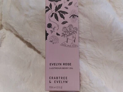 Óleo corporal CRABTREE & EVELYN Evelyn Rose 3,3 oz. NOVO NA CAIXA  - Imagem 1 de 4