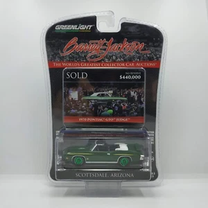 GREENLIGHT BARRET JACKSON SCOTTSDALE 1970 PONTIAC GTO JUDGE GREEN MACHINE - Imagen 1 de 5