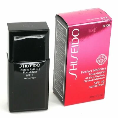 Shiseido Perfect Refining Foundation ~ B 100 Very Deep Beige ~ Full Size (Neu im Karton) - Bild 1 von 4