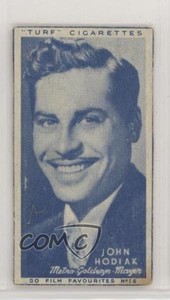 1948 Turf Film Favourites Tobacco John Hodiak #15 m5x