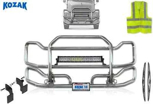 Bumper Grille Deer Guard w/Bracket & 22" LED Compatible with Mack CX 1999-2003 - Bild 1 von 7