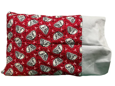 University of Alabama Crimson Tide Pillowcase-Sugar Skull Cotton Cover
