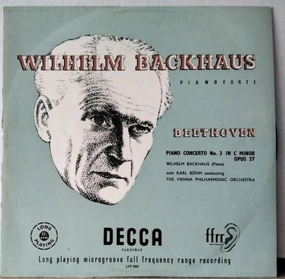 DECCA LXT 2553 UK BEETHOVEN, BACKHAUS Piano Concerto no. 3 MONO ED 1 LP - Image 1 of 3