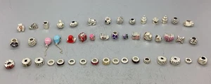 QG 925 Sterling Silver Thailand Beads And Charms - Lot Of 47 - Bild 1 von 4