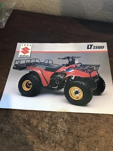 1986 Suzuki LT250EF Quadrunner Sales Brochure Advertising 8.5x11 - Picture 1 of 2