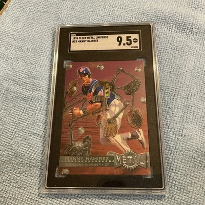 1996 FLEER METAL UNIVERSE MANNY RAMIREZ #52- CLEVELAND INDIANS-GRADED SGC 9.5 - Image 1 of 4