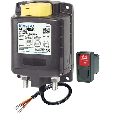 Blue Sea 7702 ML-RBS Remote Battery Switch 24V DC w/Manual Control Boat Marine - Image 1 of 4