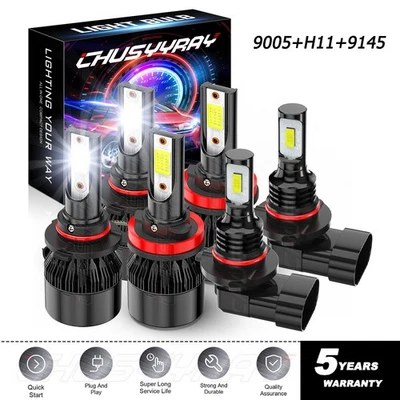 Combo faros LED + luz antiniebla Fit Lexus RX350 RX400h RX450h 2006-2015 Foto 1 de 4