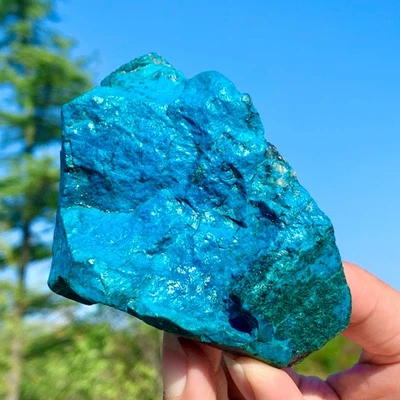 237G Natural Turquoise Crystal Cluster Rough Mineral Healing Specimen Viewing - Image 1 of 4