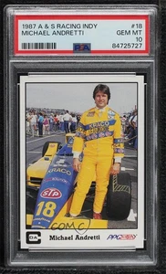 1987 CDA PPG Indy Car World Series Michael Andretti #18 PSA 10 GEM MT - Picture 1 of 3