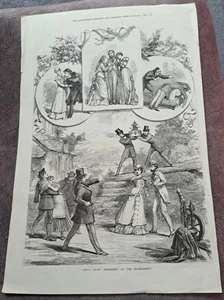 1877 Mag Seite Engagiert W. S. Gilbert Haymarket Theater Nicht Gilbert & Sullivan - Bild 1 von 2
