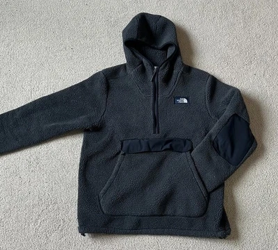 Chaqueta polar North Face Campshire Sherpa, cuarto de cremallera, para hombre talla L, carbón Foto 1 de 4