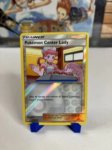 Pokemon Center Lady - 64/68 Hidden Fates Reverse Holo Pokemon Card - Picture 1 of 2
