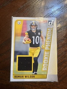 2024 Roman WIlson Panini Donruss Rookie Phenom Jersey Relic Rookie Card #RPJ-RWI - Picture 1 of 2