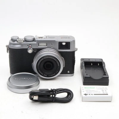 [Excellent+4] FUJI FUJIFILM X100S 16.3MP Digital Camera Silver from Japan - Image 1 of 4