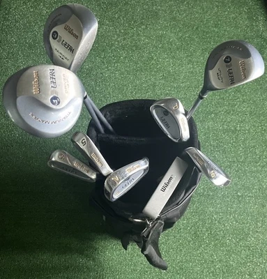 Wilson Ultra Flow Weighted Oversized RH Golf Clubs 5,6,7,8,PW,1,3,7,Putter W/Bag - Image 1 of 4