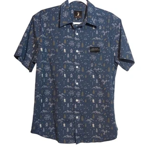 Camisa de campamento Jack + Sage John Muir sitio histórico azul estampado al aire libre talla M - Imagen 1 de 7