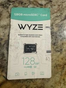 NEW WYZE 128gb microSDXC Card Class 10 - WYZEMSD128C10 - Photo 1 sur 2