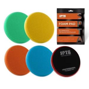 SPTA 5tlg 125/150 mm Polierschwämme Wachs Schwämme Auto Polierpad Polieren Pad - Bild 1 von 8