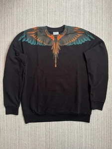 Marcelo Burlon Wings Crew Sweatshirt - Mens UK Large - Black £450 RRP! - Picture 1 of 9