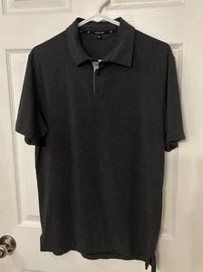 Public Rec Go-To Polo Shirt Men’s Medium Gray Casual Stretch Pima Cotton - Picture 1 of 9