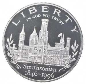 1996-P Proof Smithsonian Commemorative Silver Dollar $1 *0151 - Picture 1 of 3
