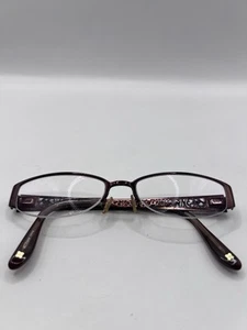 BCBGMAXAZRIA Marietta Eyeglass Frames Only 50-16-140 Maroon Purple Half Rim - Picture 1 of 6
