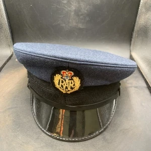 Original British RAF Royal Air Force Peaked Cap & Badge - Size 56 - Picture 1 of 10