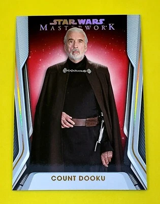 2021 Topps Star Wars Masterwork Red Parallel #27 Count Dooku Serial #10/25 - Image 1 of 3