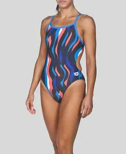 ✅ New ARENA Wavy Water Challenge Swimsuit One Piece Bathing Suit Women's - Sz 24 - Picture 1 of 4