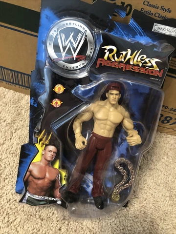 John Cena Action Figure Ruthless Aggression Jakks Pacific Red Pants Series 3 Cover