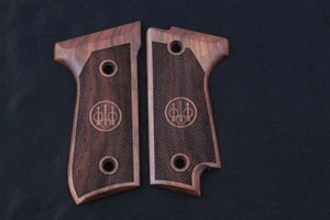 KSD Brand Beretta 92S Impugnature Compatibili in Noce Diamante - Foto 1 di 1