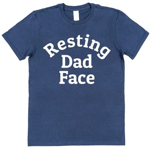 Resting Dad Face T-Shirt Cotton Funny Slogan Father's Day Gift - Picture 1 of 6