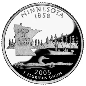 2005 S Proof Minnesota State Quarter Uncirculated US Mint - Picture 1 of 2