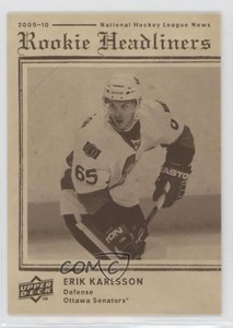 2009-10 Upper Deck Rookie Headliners Erik Karlsson #RH15 Rookie RC