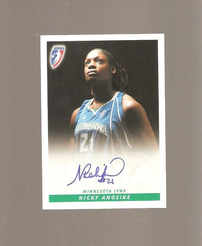 nicky anosike 2009 wnba autograph,tennessee,st peter's,long island,brooklyn ny, - Image 1 of 1