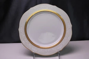 Noritake 4335 Hampshire Gold 9 " Accent Luncheon Plate (s) Scalloped - Picture 1 of 7