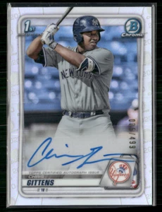 Chris Gittens 2020 Bowman Chrome Prospects Refractor Auto 35/499 - Picture 1 of 2