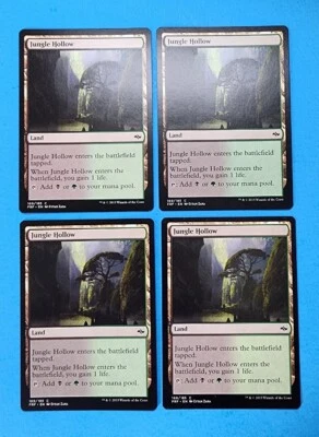 4x Jungle Hollow Fate Reforged 2015 Mtg Magic Gathering Card Dual Land 169 - Image 1 of 2